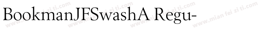 BookmanJFSwashA Regu字体转换
